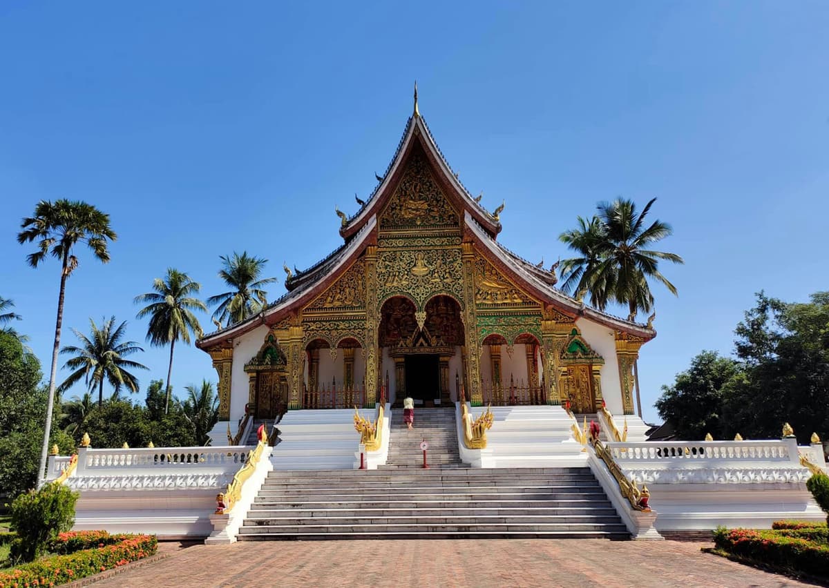 Le temple doré Haw Pha Bang, dans l’enceinte du Palais royal, Luang Prabang